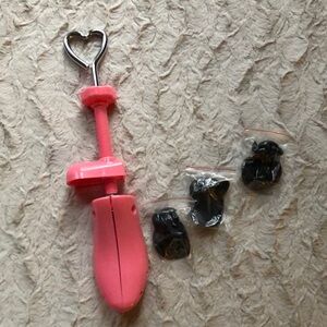 Pink Shoe Stretcher with Black Pad Accessories